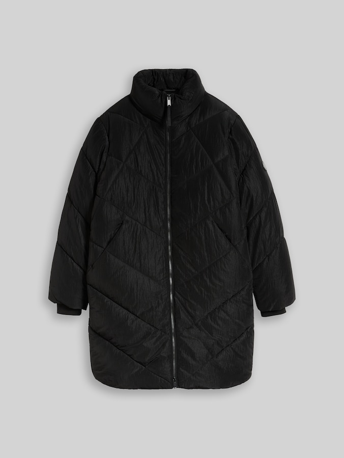 Manteau matelassé en matière déperlante par Women, deep black