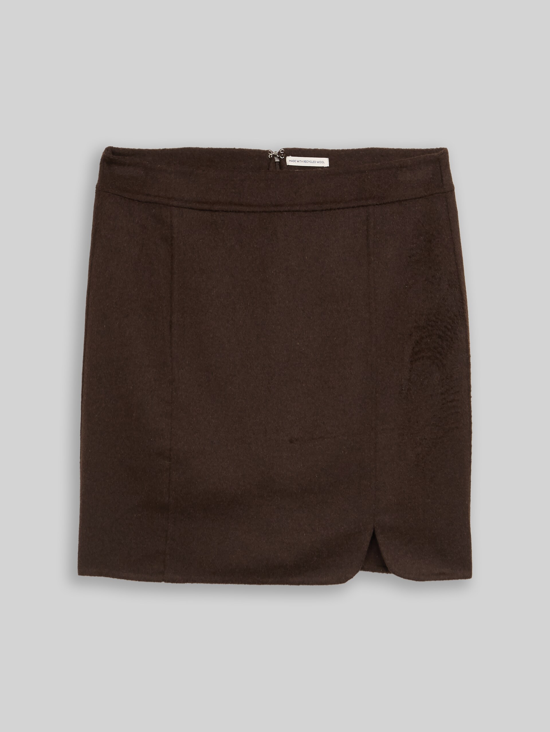 Mini-jupe avec une touche de laine - java dark brown - Vue de face du produit