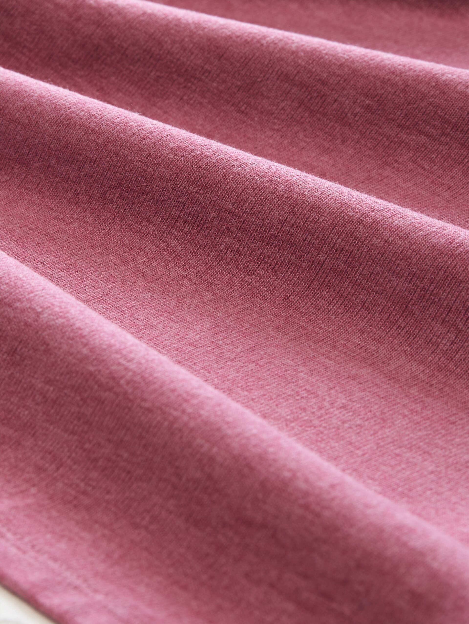 T-Shirt im 2-in-1-Look - dusty berry melange - Material-Ansicht