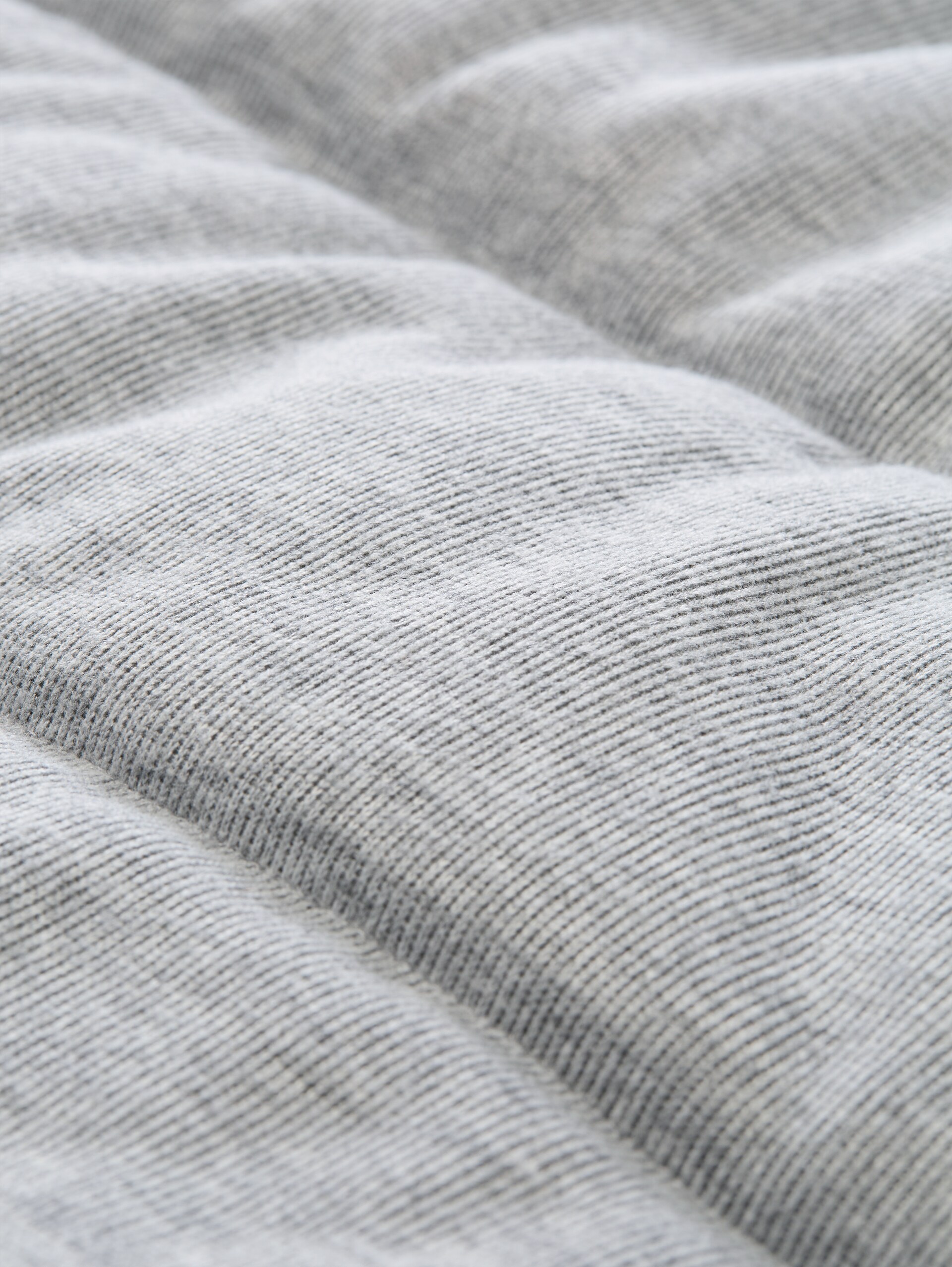 Cosy Puffer-Jacke mit Stehkragen - Light Soft Grey Melange - Produkt-Detail-Ansicht