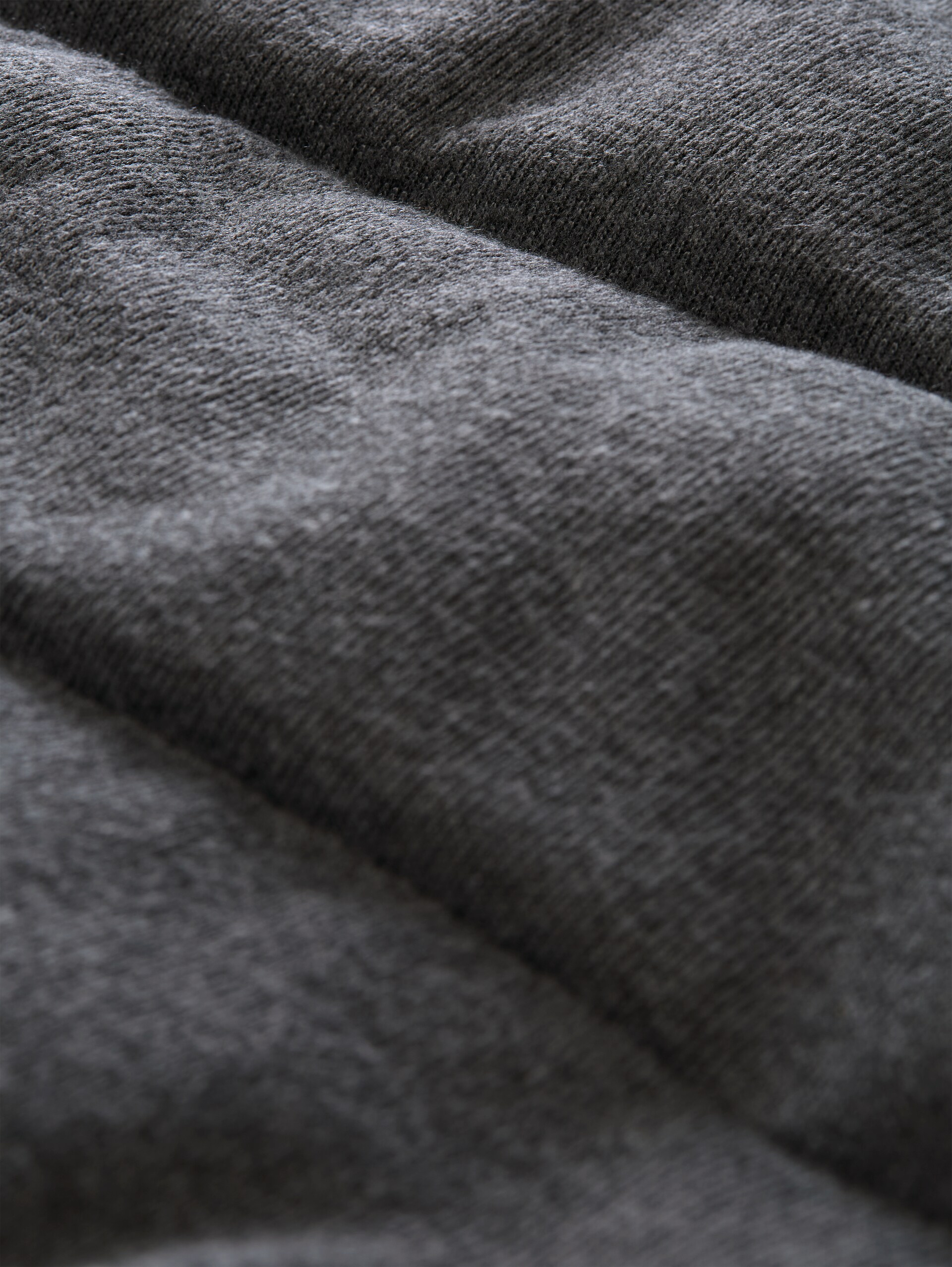 Cosy Puffer-Jacke mit Stehkragen - dark coal grey melange - Produkt-Detail-Ansicht