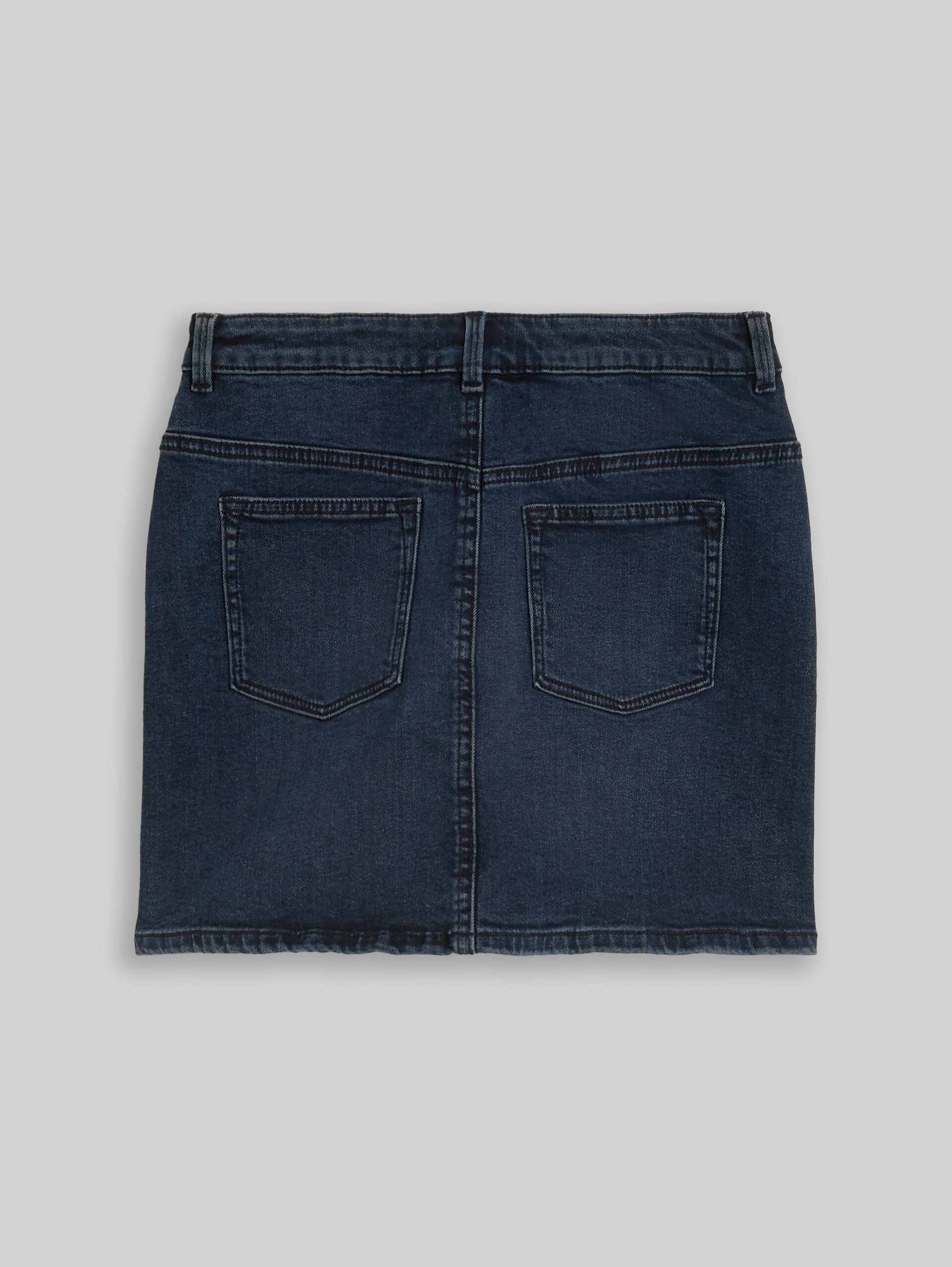 Mini-Jeansrock - dark stone blue black denim