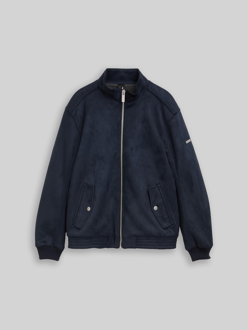 Blouson Jacke in Wildleder-Optik von Men, sky captain blue