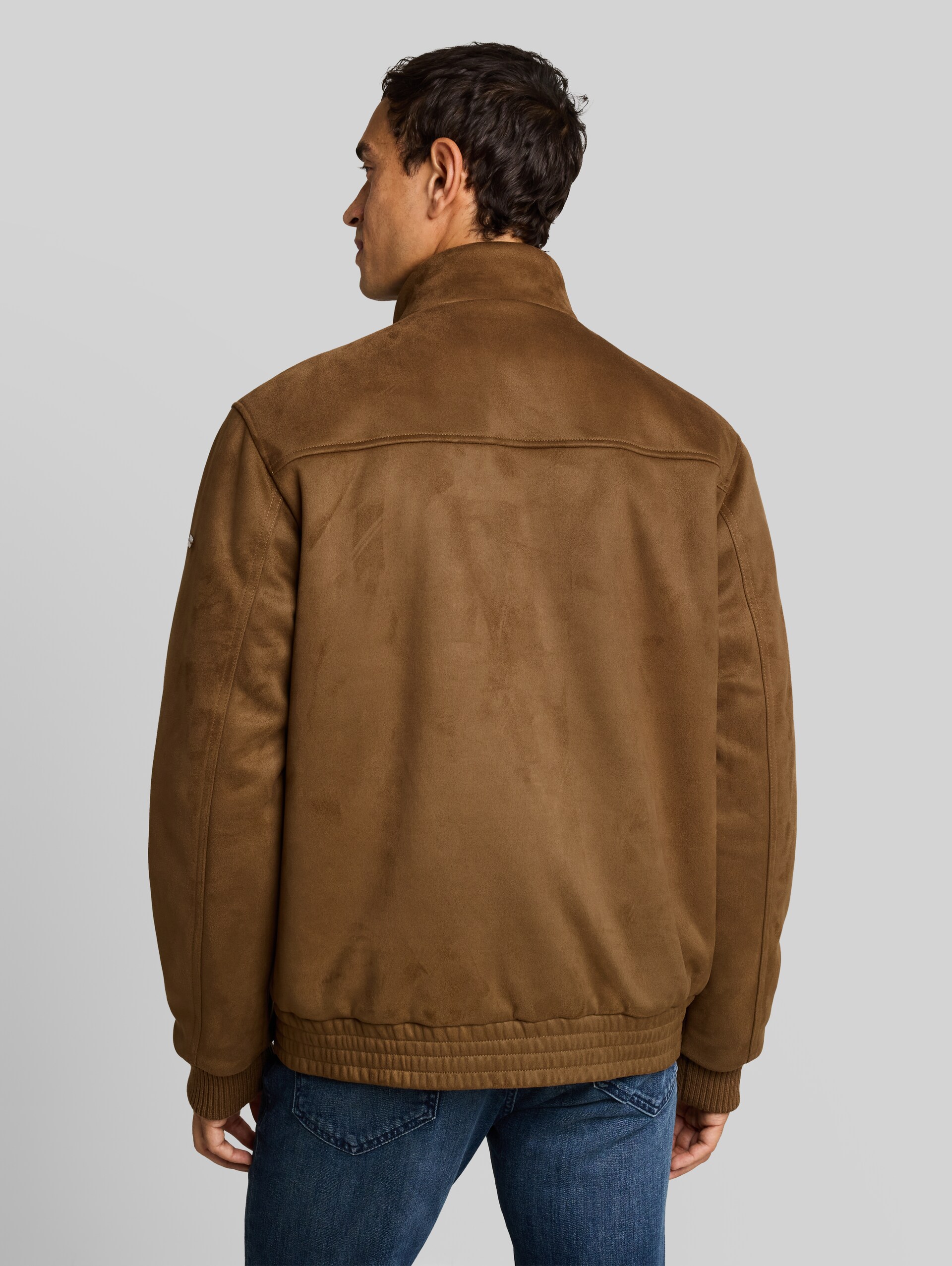 Blouson effet daim - coffee liqueur brown - Vue arrière du modèle