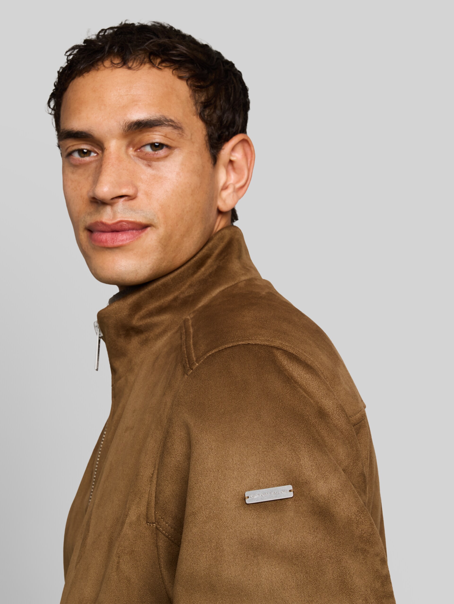 Blouson effet daim - coffee liqueur brown - Vue détaillée du modèle