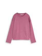 Ausgewählt, Basic Sweatshirt aus Baumwolle von Tom Tailor, rosa