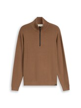 Sélectionné, Pull à col roulé en maille, coupe décontractée par Tom Tailor, brunir