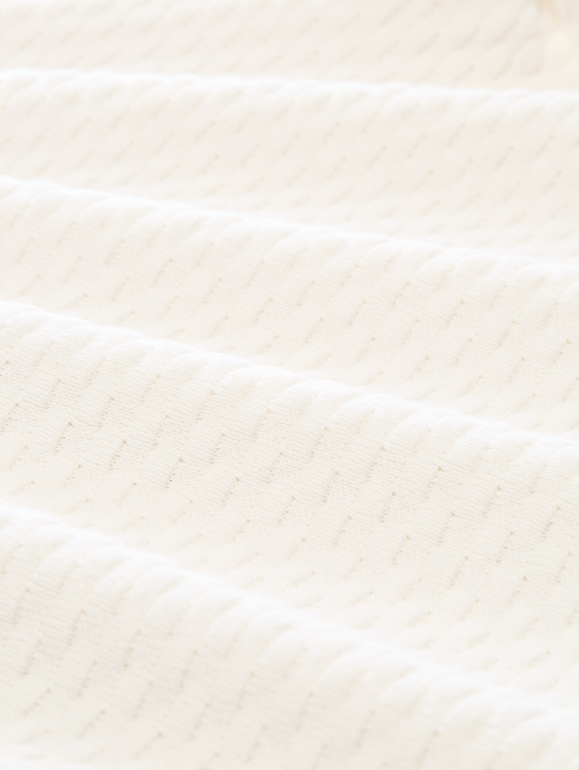 Strickpullover mit Struktur - Whisper White - Material-Ansicht