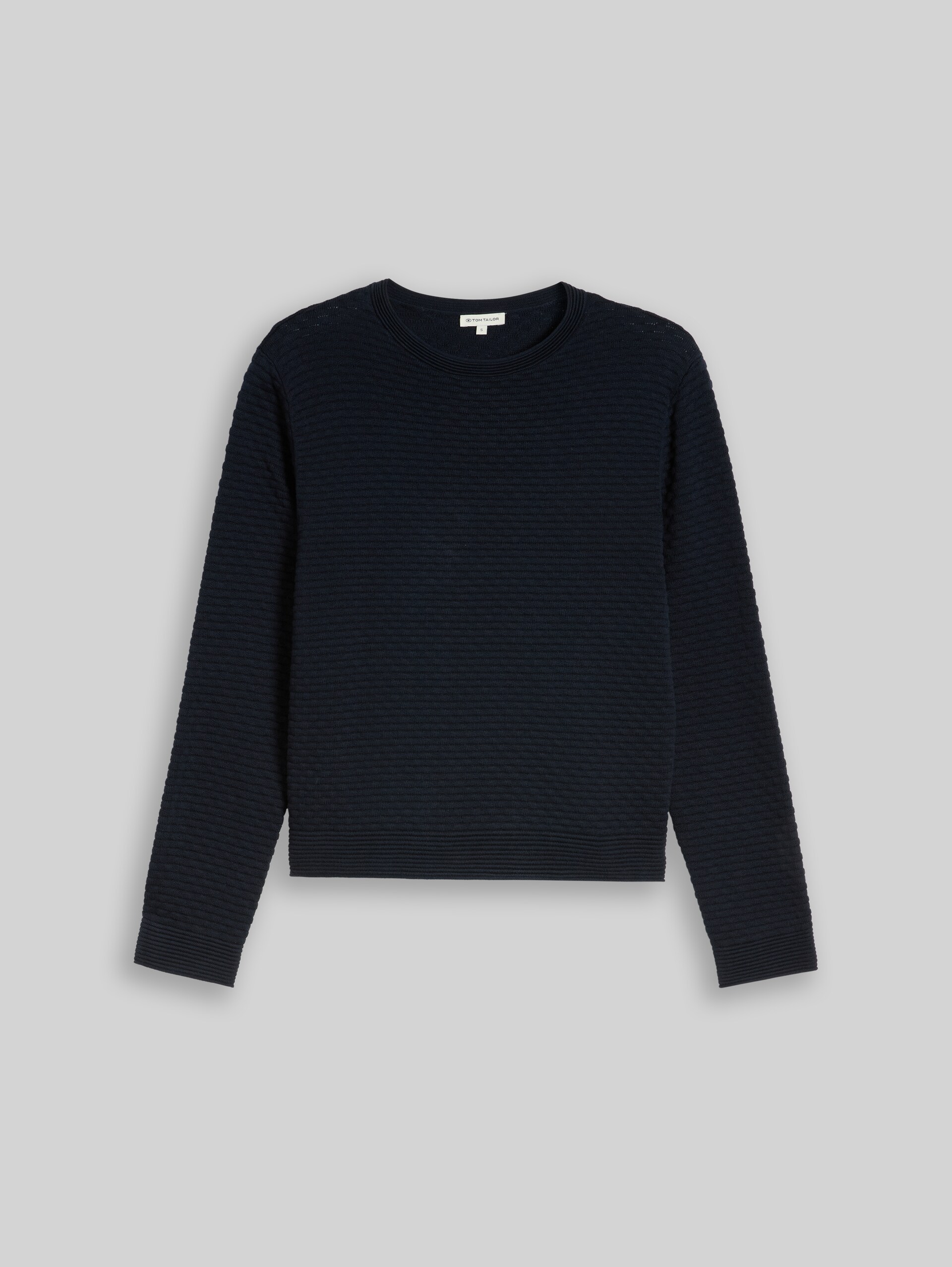 Strickpullover mit Struktur - sky captain blue
