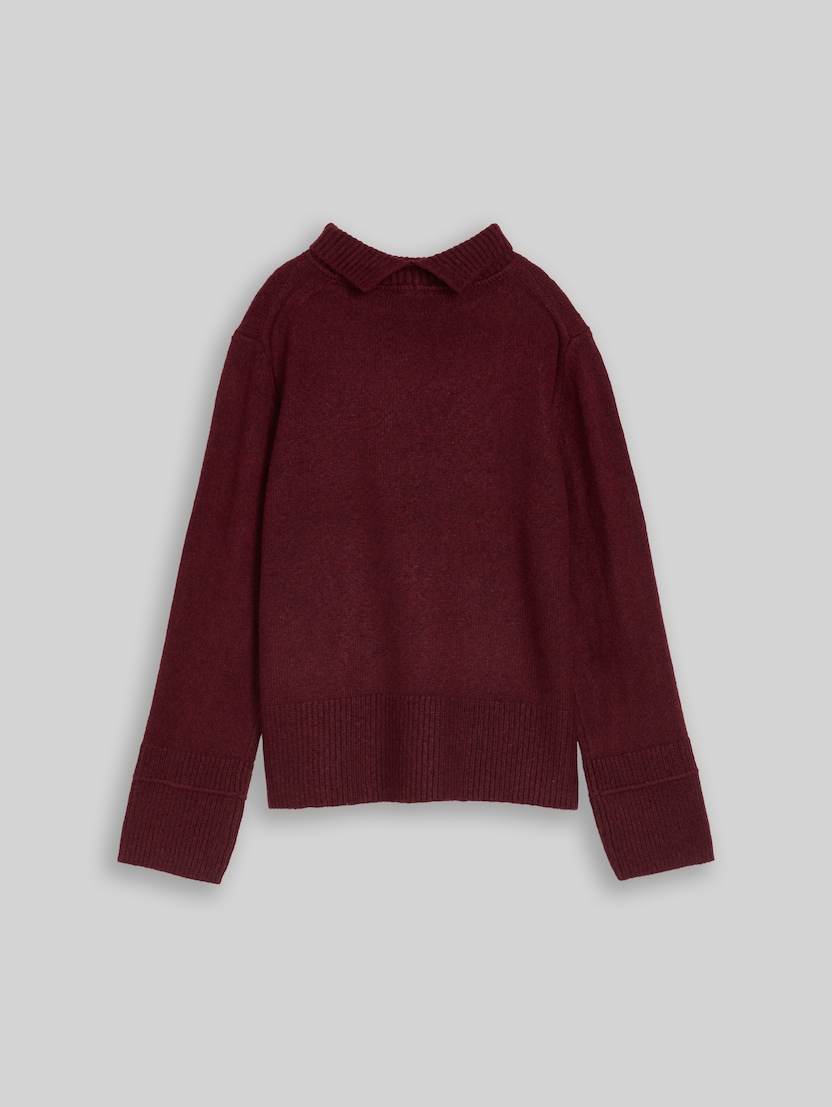 Pull en maille douillet à col montant par Women, preppy plum melange