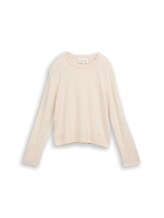 Nicht ausgewählt, Strickpullover mit Kaschmir-Anteil von Tom Tailor, weiß