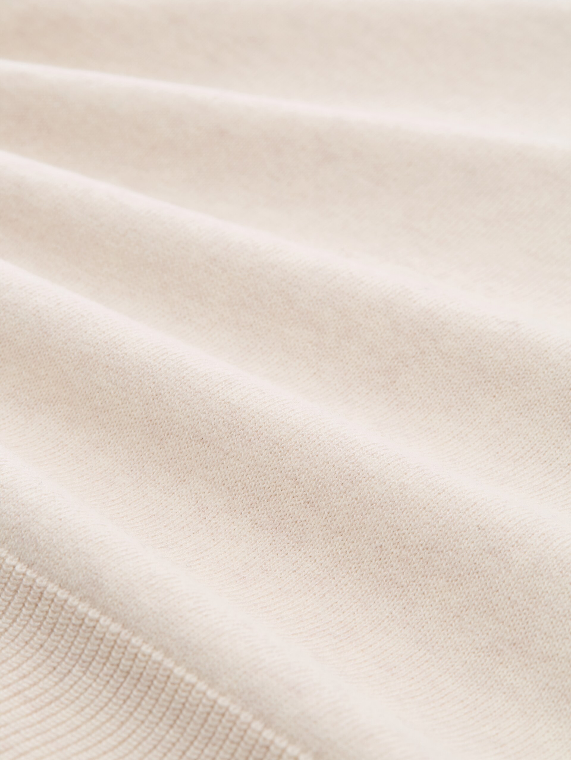 Strickpullover mit Kaschmir-Anteil - whisper offwhite melange - Material-Ansicht