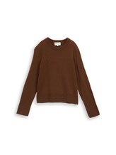 Nicht ausgewählt, Strickpullover mit Kaschmir-Anteil von Tom Tailor, braun