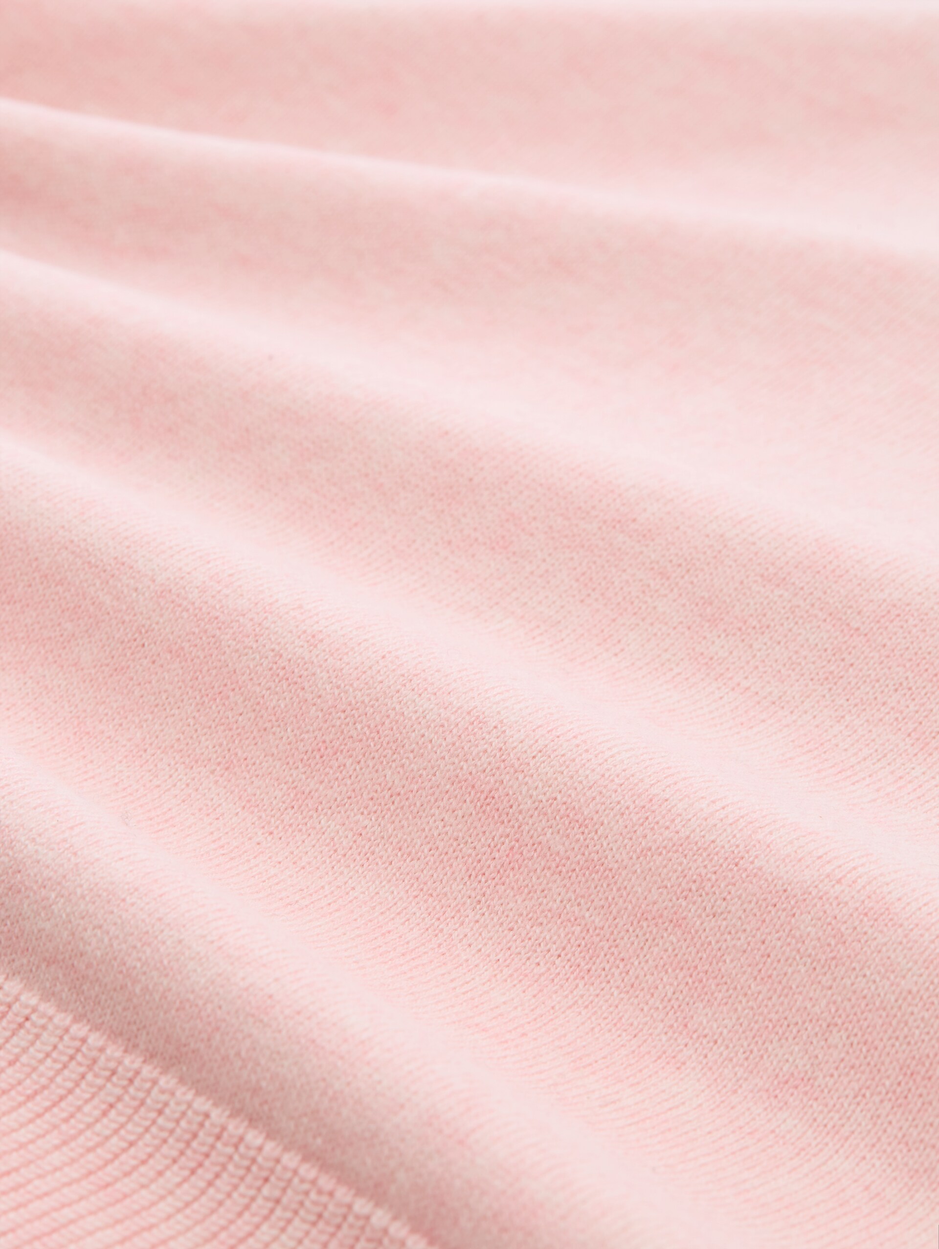 Strickpullover mit Kaschmir-Anteil - light pastel pink melange - Material-Ansicht