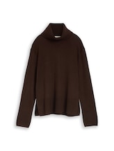 Ausgewählt, Rollkragenpullover mit Kaschmir-Anteil von Tom Tailor, braun