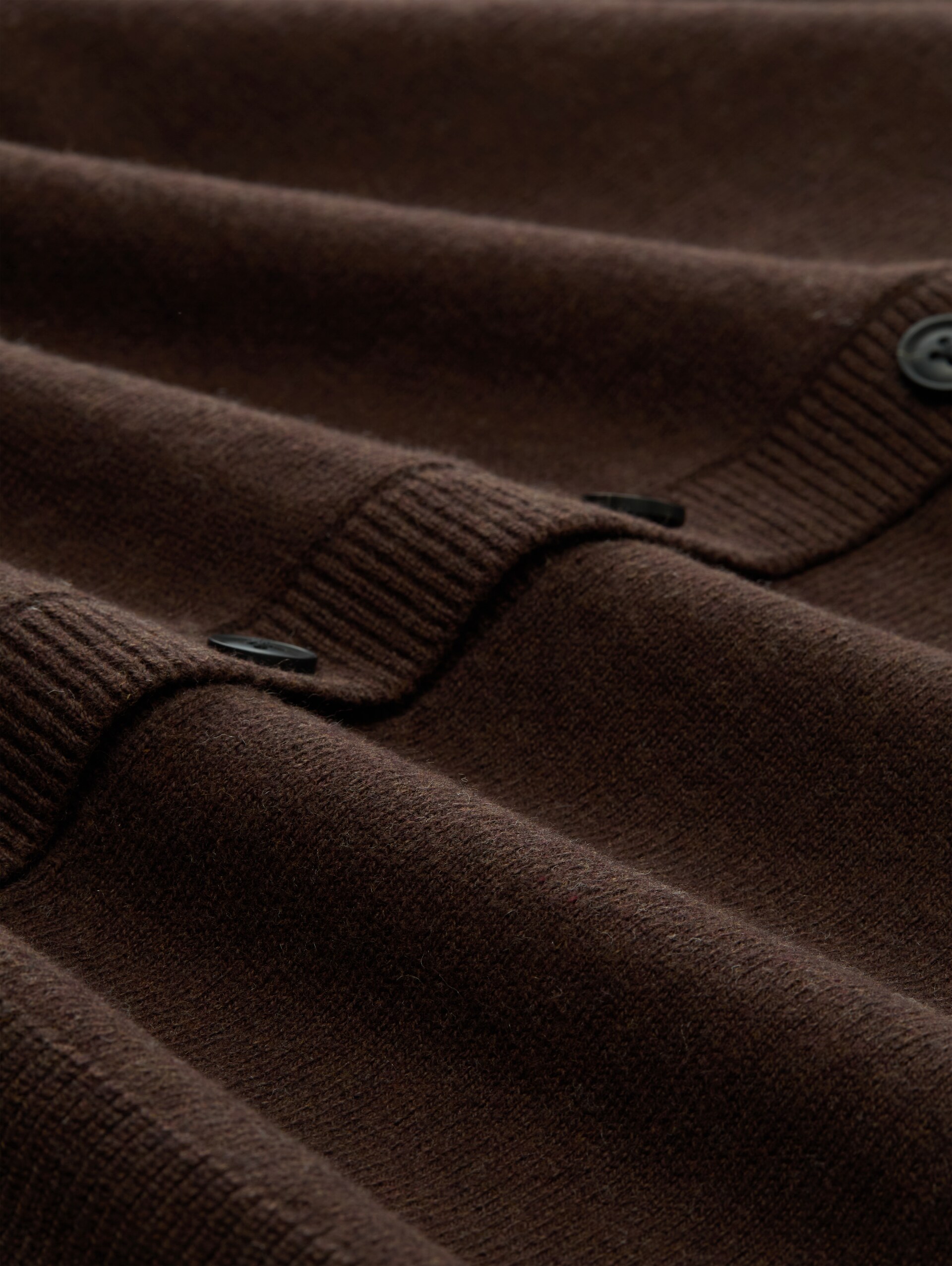 Cardigan mit Kaschmir-Anteil - java dark brown melange - Material-Ansicht