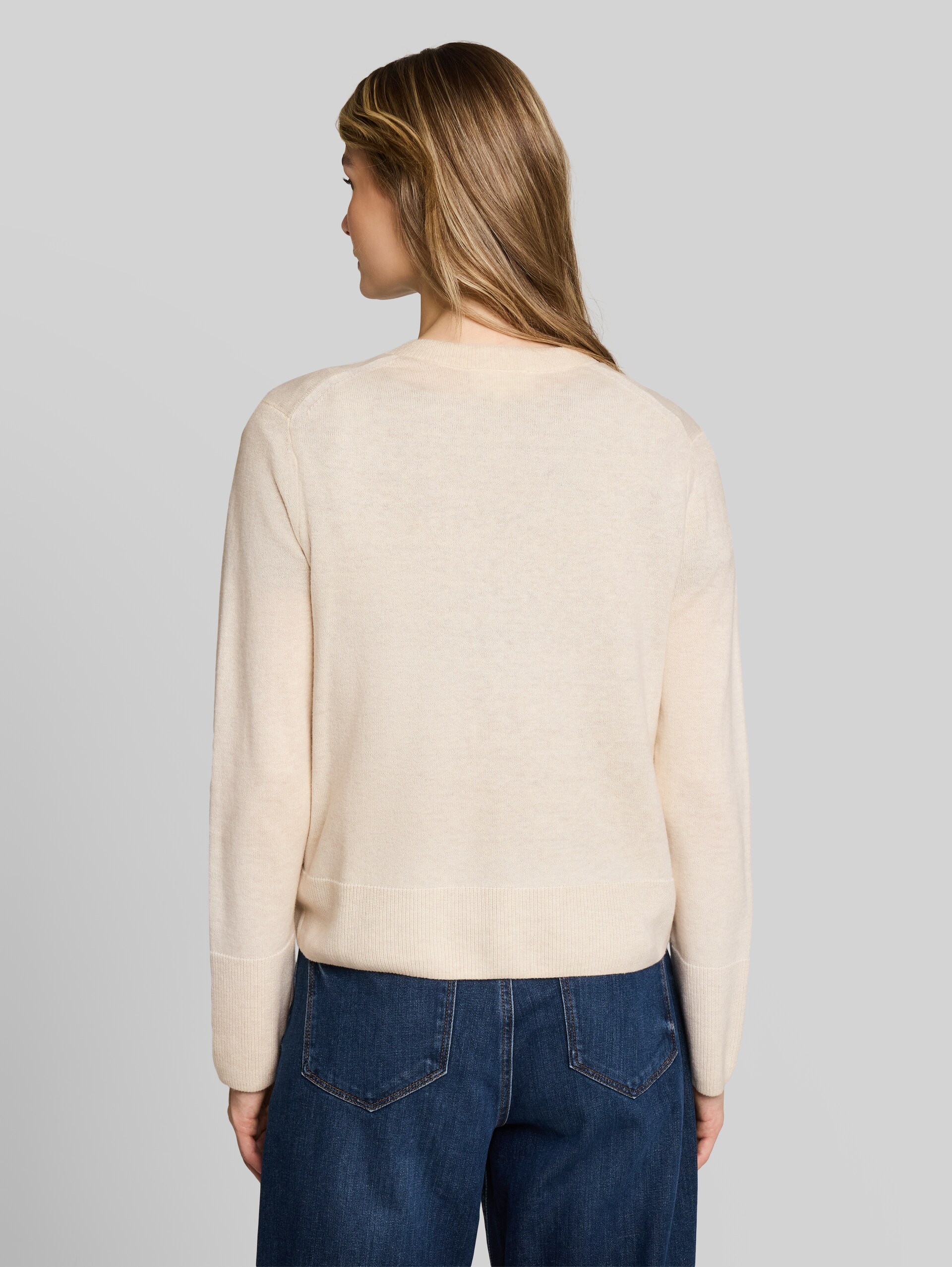Cardigan mit Kaschmir-Anteil - whisper offwhite melange
