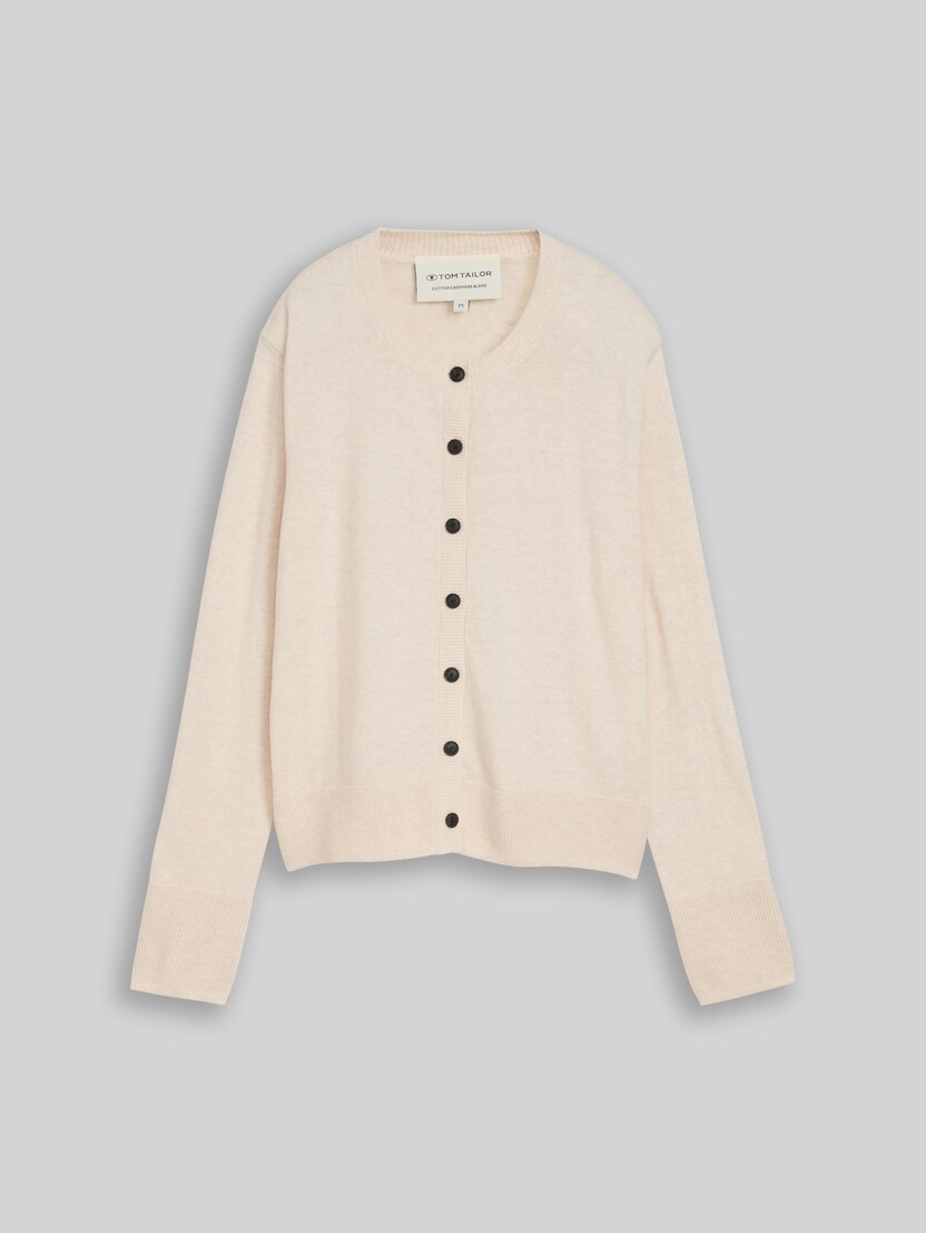 Cardigan avec une touche de cachemire par Women, whisper offwhite melange