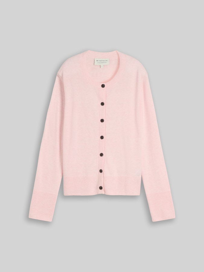 Cardigan avec une touche de cachemire par Women, light pastel pink melange