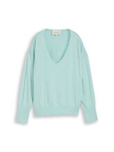 Ausgewählt, Oversize Strickpullover mit Kaschmir-Anteil von Tom Tailor, grün