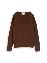 Nicht ausgewählt, Oversize Strickpullover mit Kaschmir-Anteil von Tom Tailor, braun