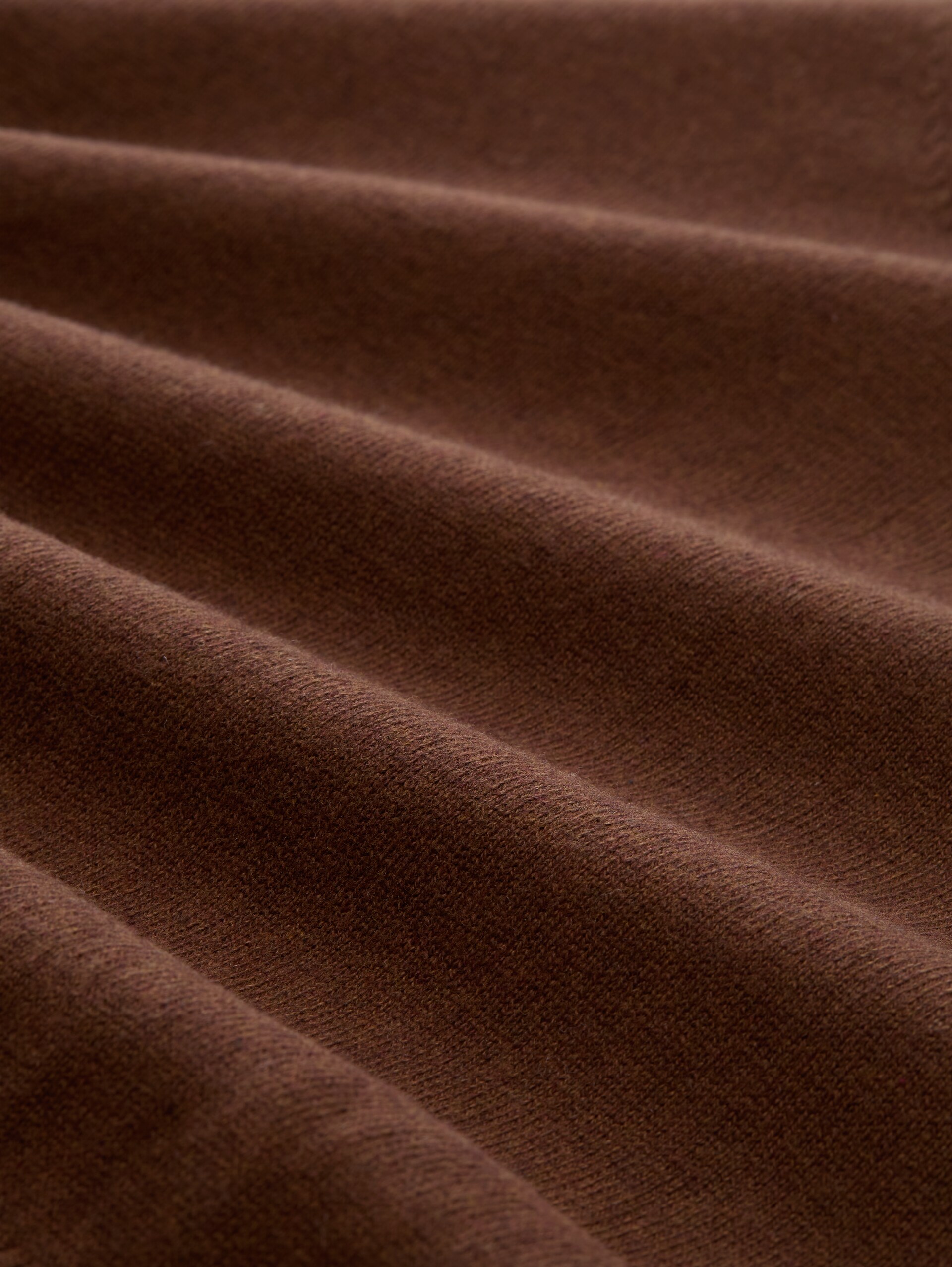 Oversize Strickpullover mit Kaschmir-Anteil - mid camel melange - Material-Ansicht