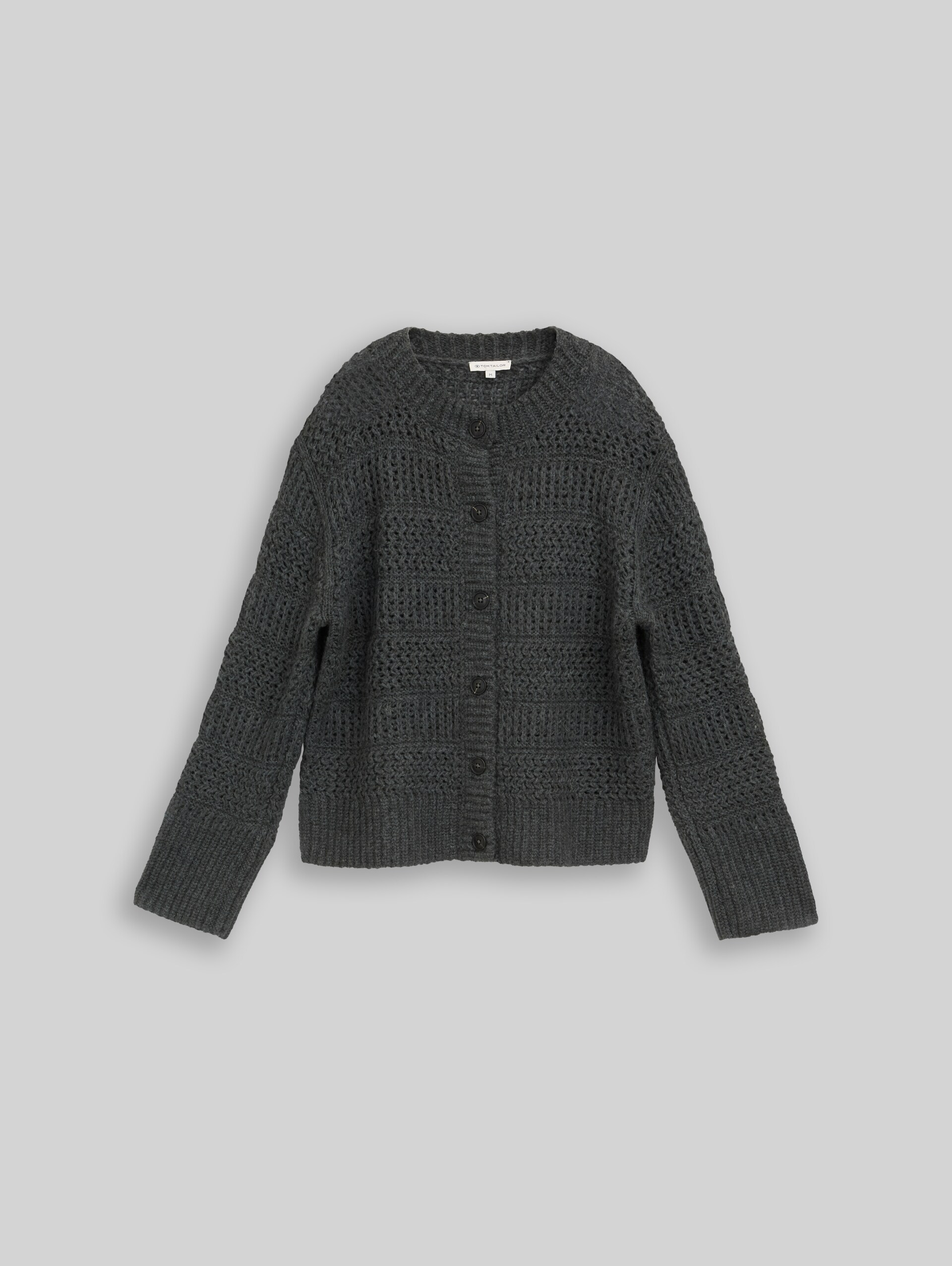 Cardigan avec une touche de laine - dark olive melange