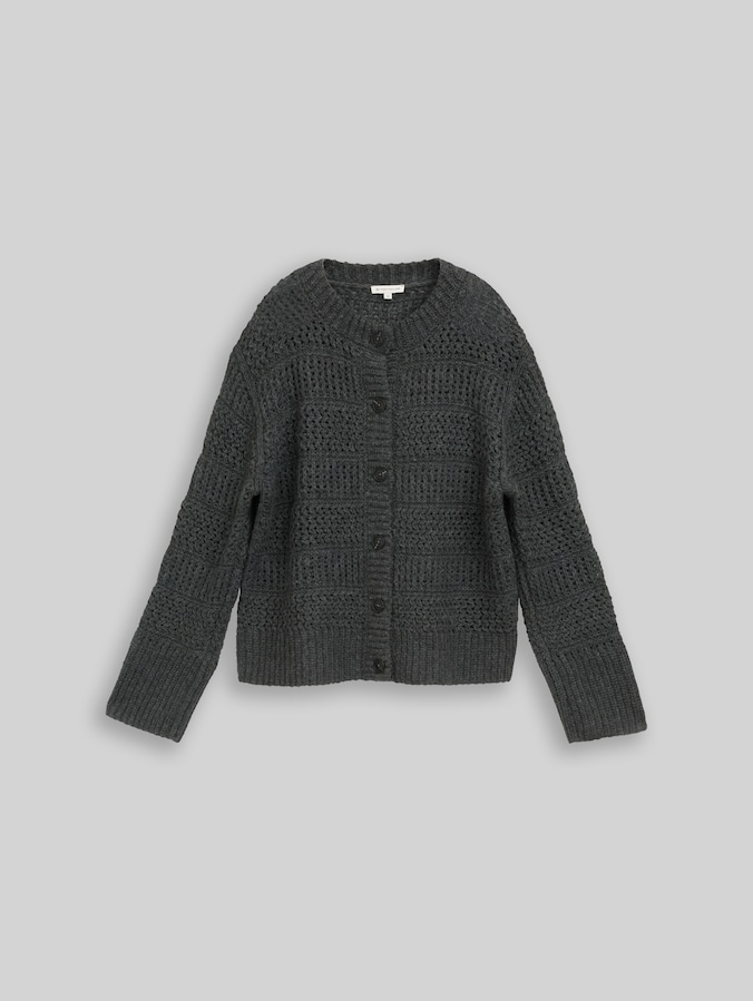 Cardigan avec une touche de laine par Women, dark olive melange