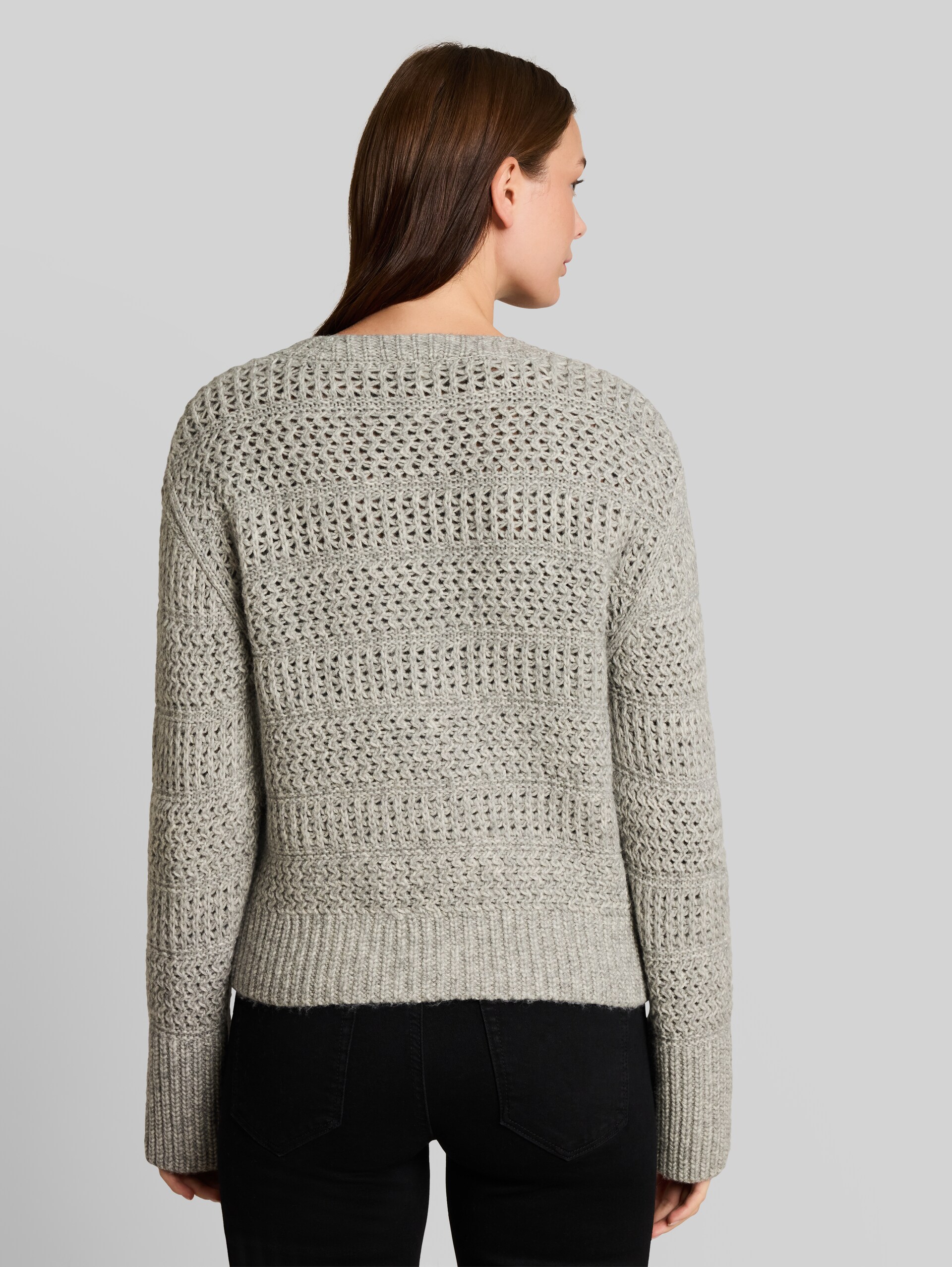 Cardigan avec une touche de laine - soft grey melange