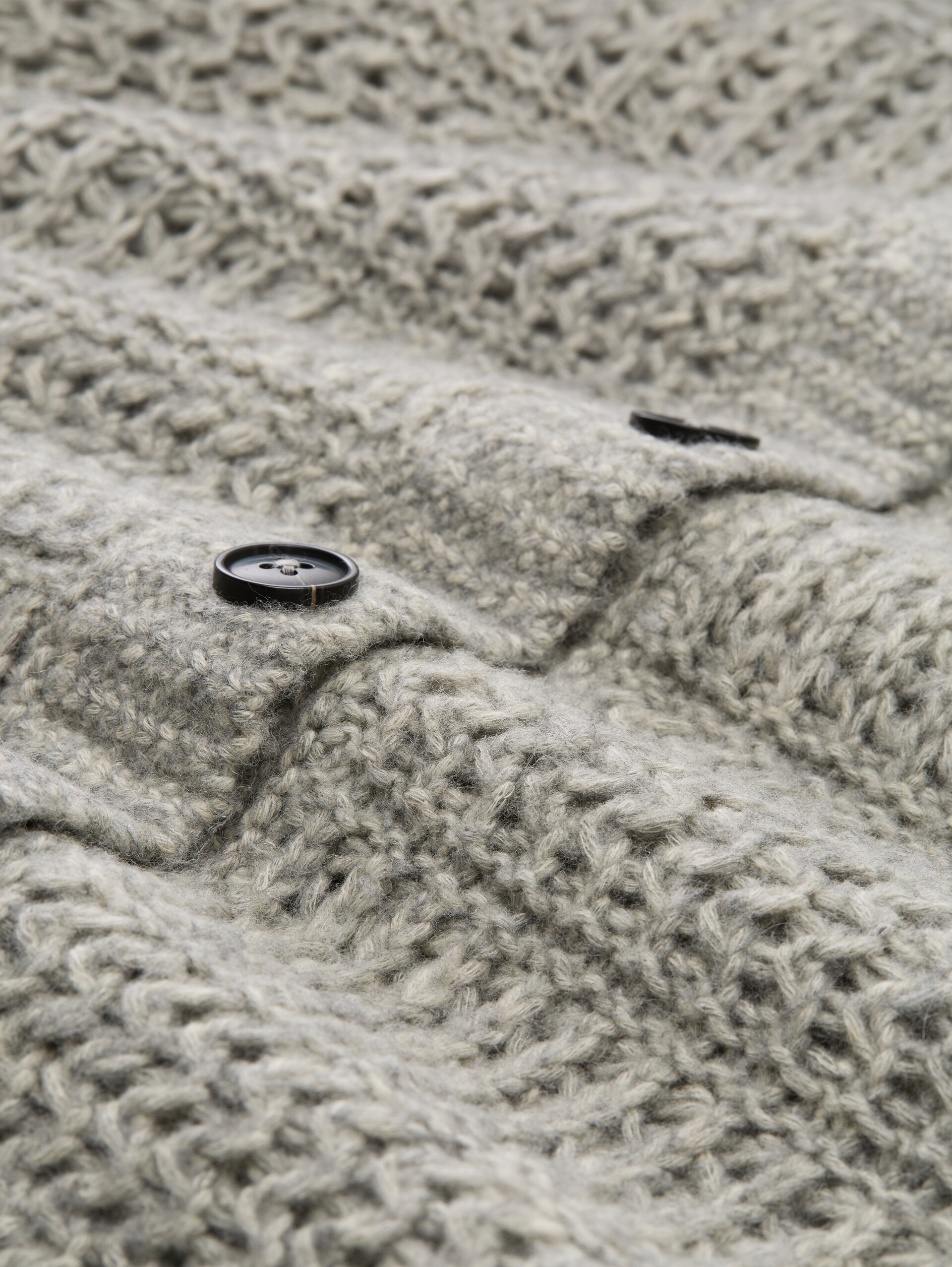 Cardigan avec une touche de laine - soft grey melange - Vue de la matière