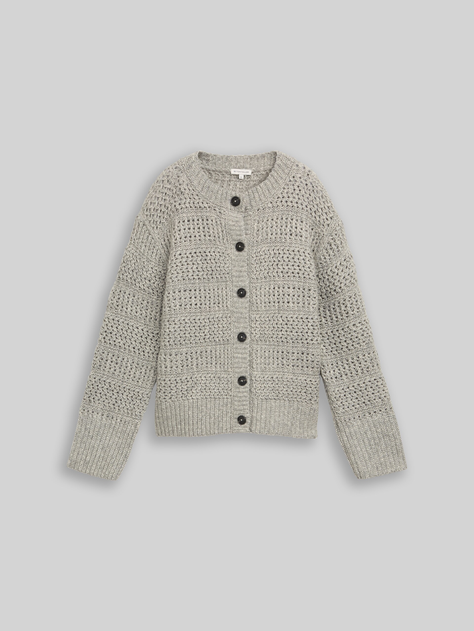 Cardigan avec une touche de laine - soft grey melange