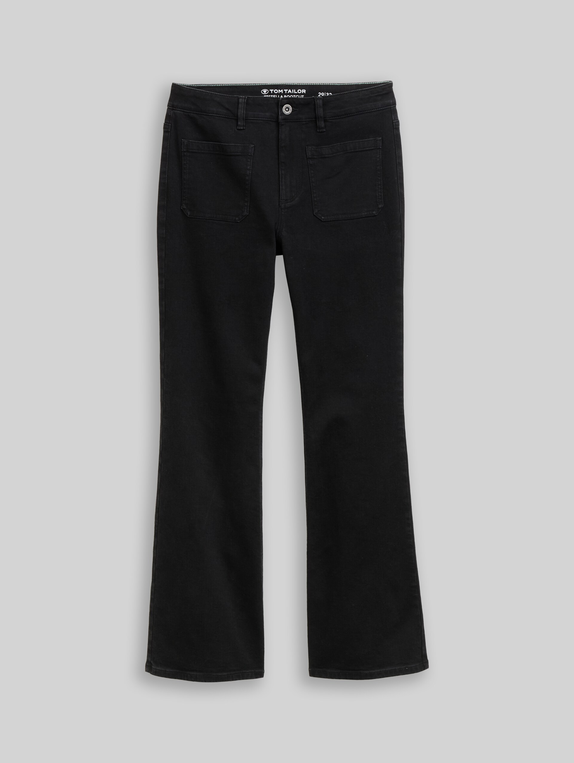 TTSTELLA Bootcut Jeans mit aufgesetzten Taschen - black black denim - Vorder-Produkt-Ansicht