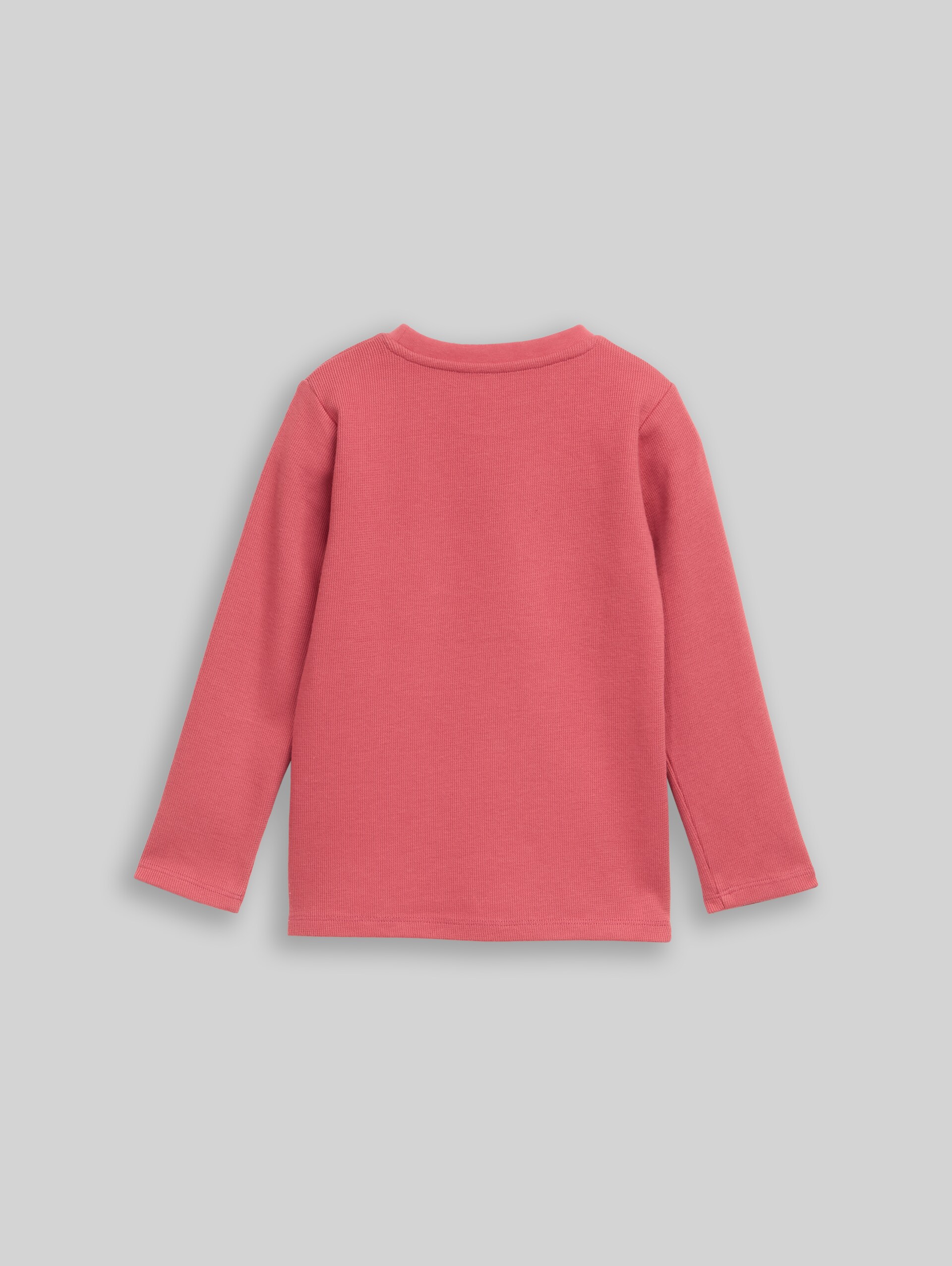 T-shirt à manches longues et col rond - Berry Red