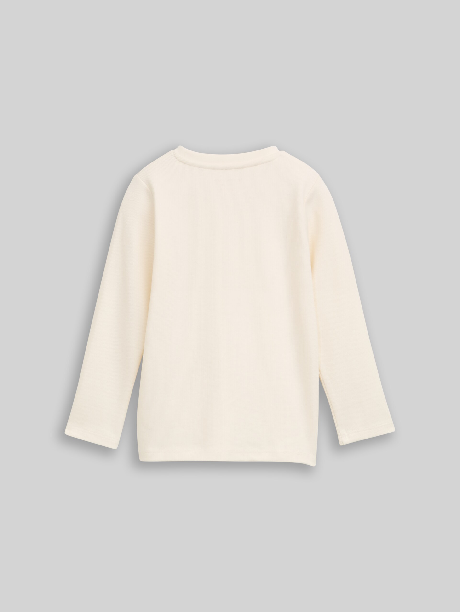 T-shirt à manches longues et col rond - Wool White