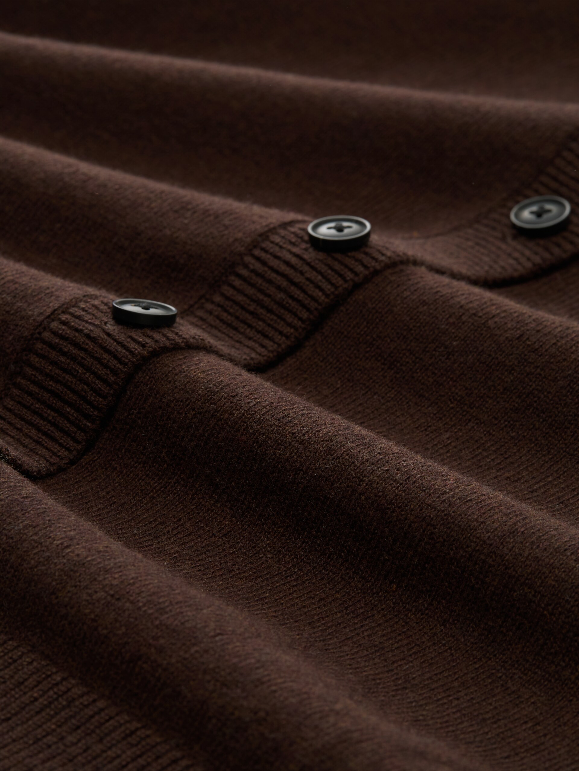 Pullunder mit Kaschmir-Anteil - java dark brown melange - Material-Ansicht