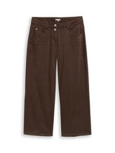 Ausgewählt, Culotte Hose mit Stretch von Tom Tailor, braun