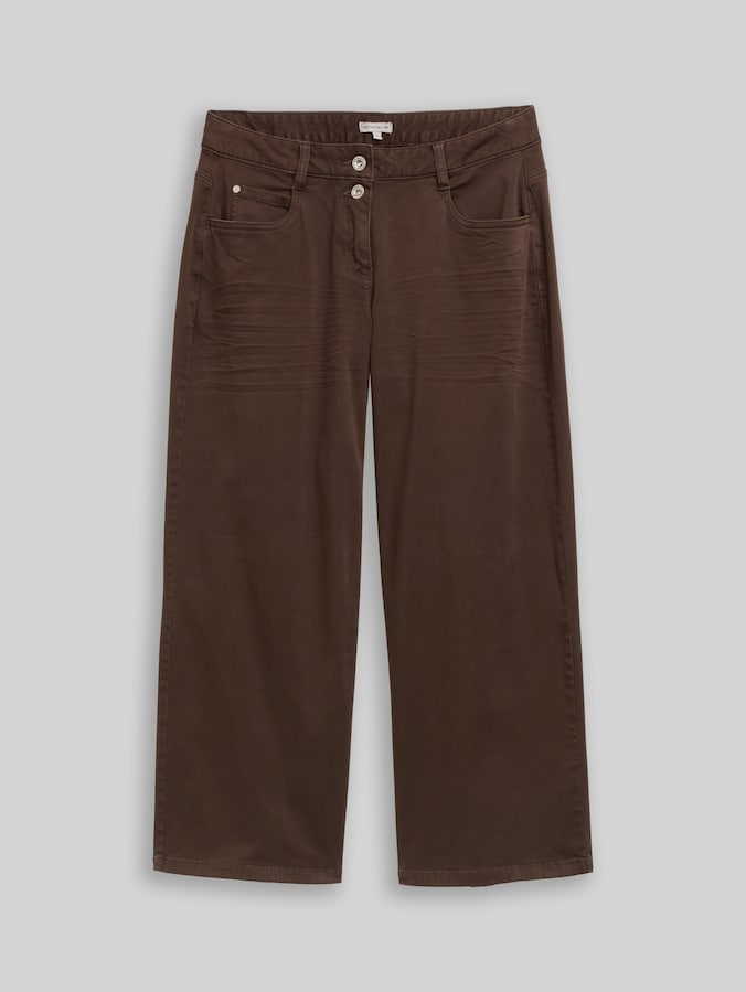 Culotte Hose mit Stretch von Women, java dark brown