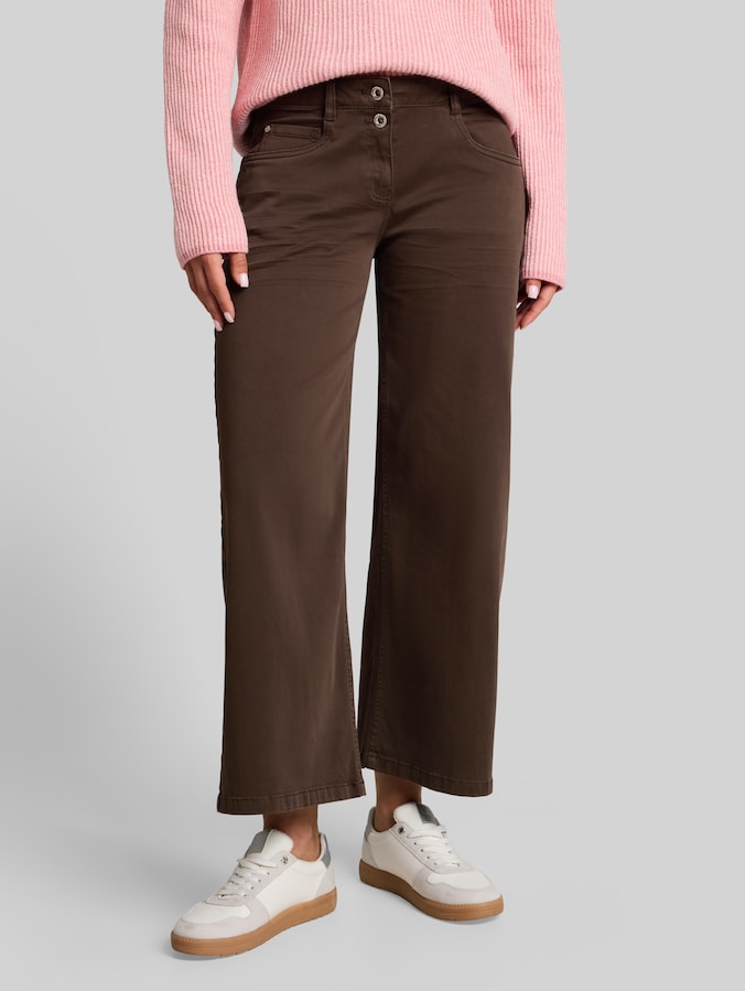 Stretch culottes by Women, java dark brown