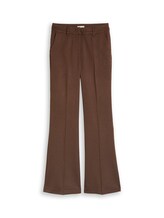 Ausgewählt, Flared Hose in Melange-Optik von Tom Tailor, braun