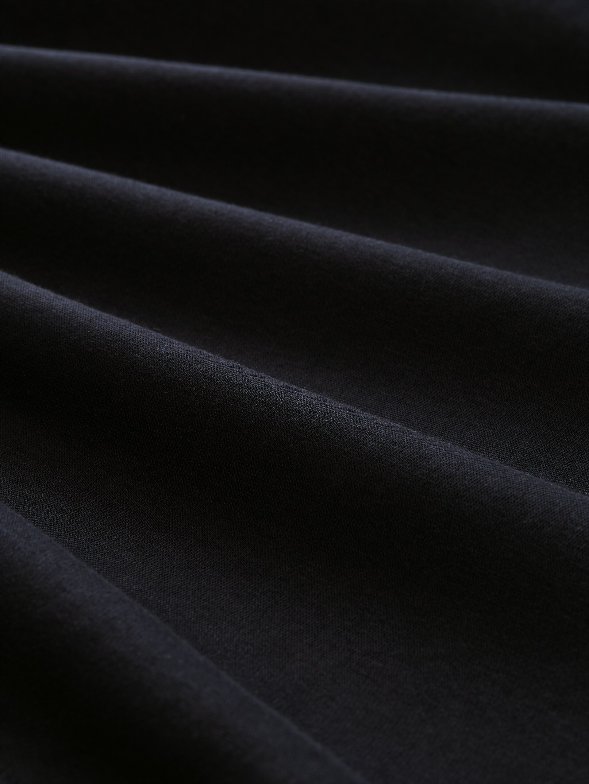 Sweatshirt met polokraag - Black - Materiaalweergave