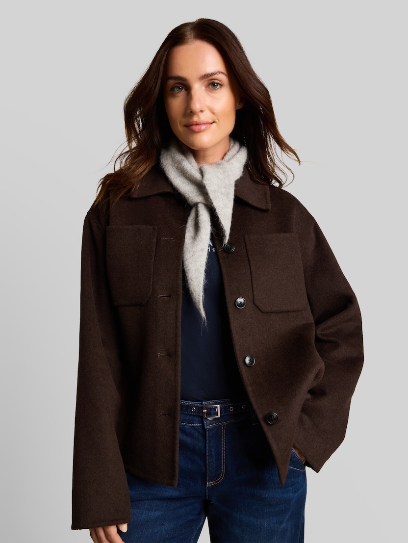Schal mit Alpaka-Anteil von Women, soft grey melange