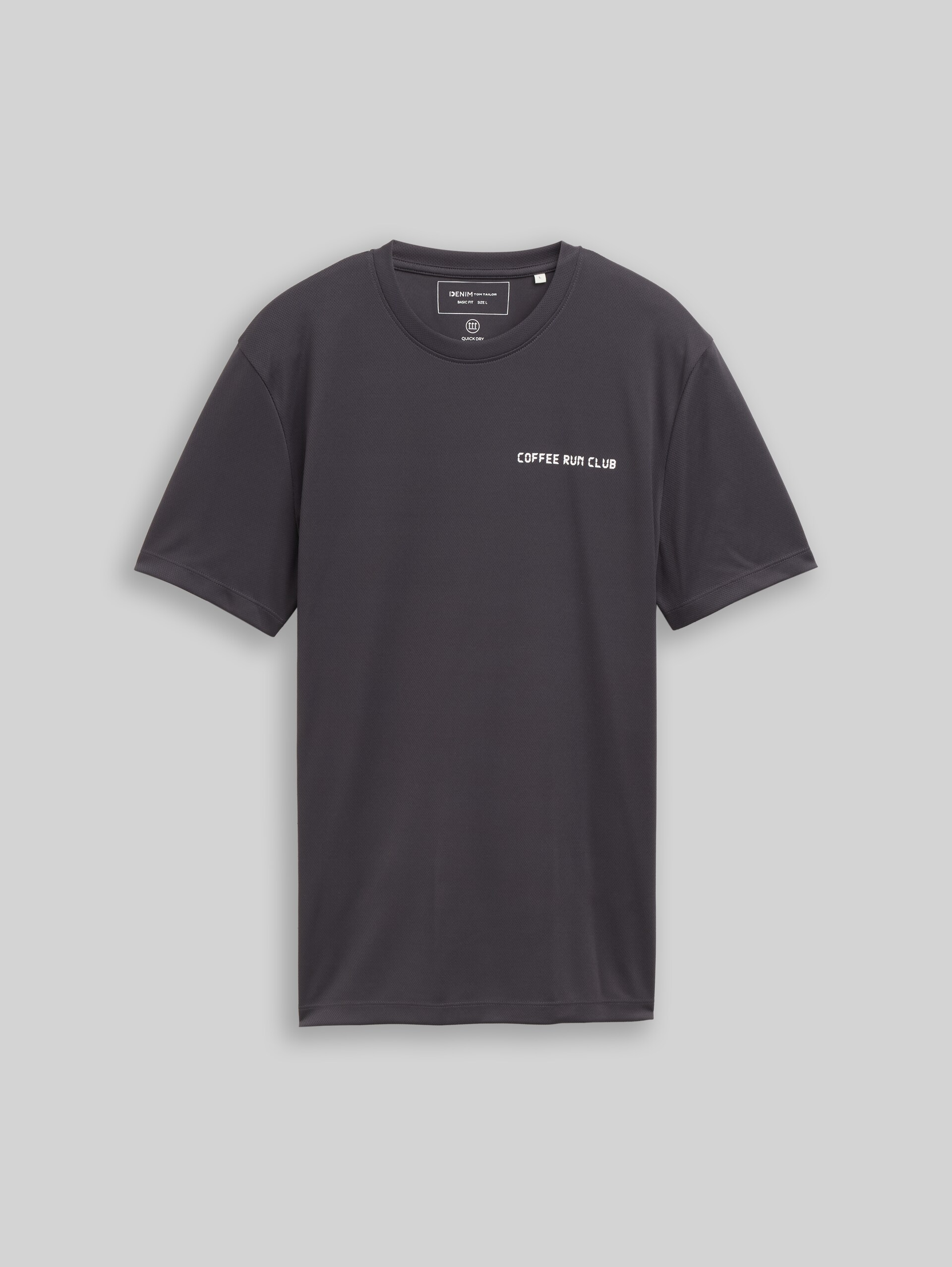 Mesh T-Shirt mit Rückenprint - coal grey - Vorder-Produkt-Ansicht