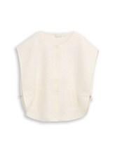 Ausgewählt, Cape Teddy Weste von Tom Tailor, weiß