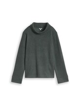 Ausgewählt, Cosy Sweatshirt mit Deko-Knopfleiste von Tom Tailor, grün