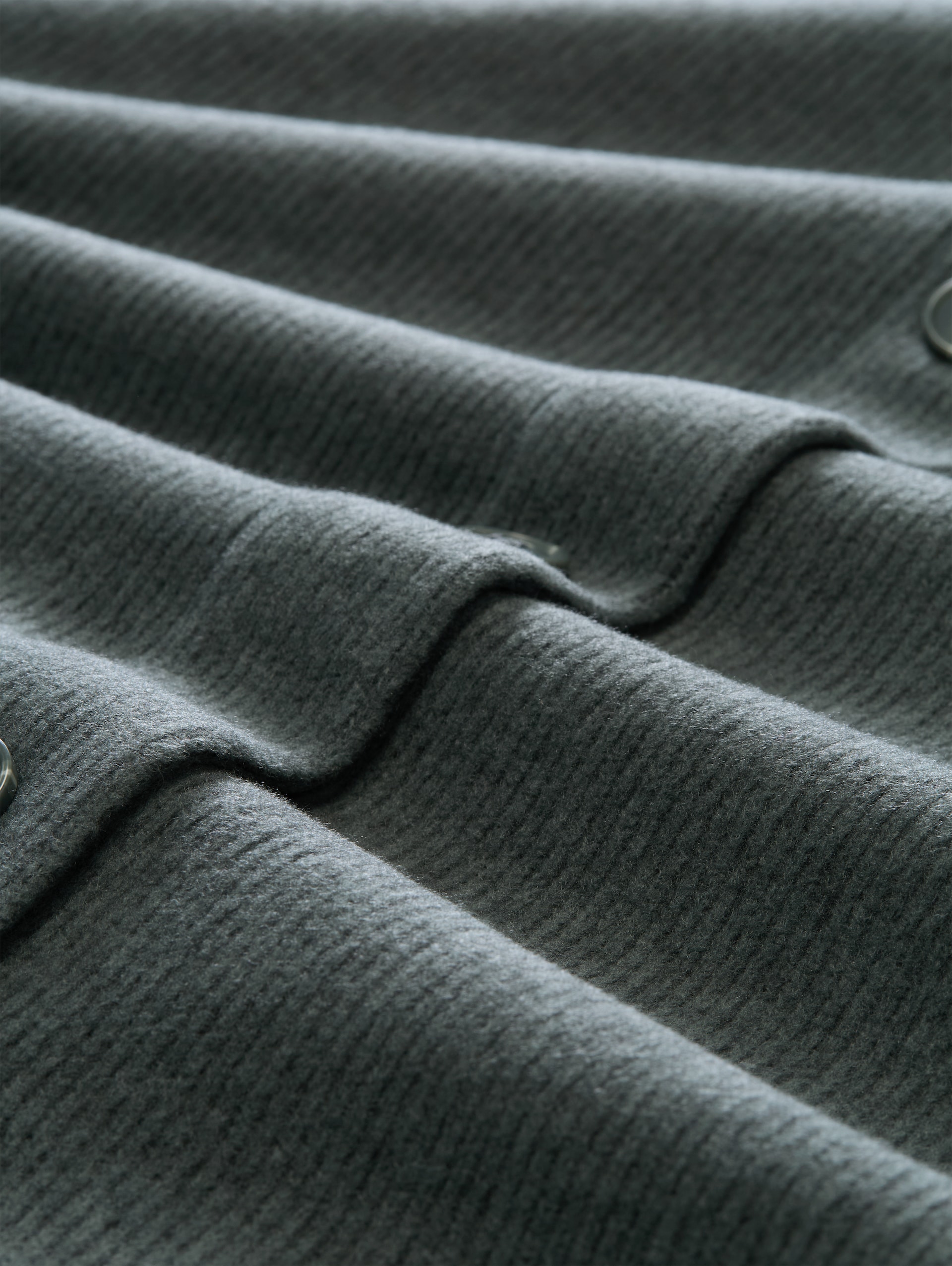 Cosy Sweatshirt mit Deko-Knopfleiste - dark olive melange - Material-Ansicht