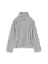 Ausgewählt, Cosy Sweatshirt mit Deko-Knopfleiste von Tom Tailor, grau