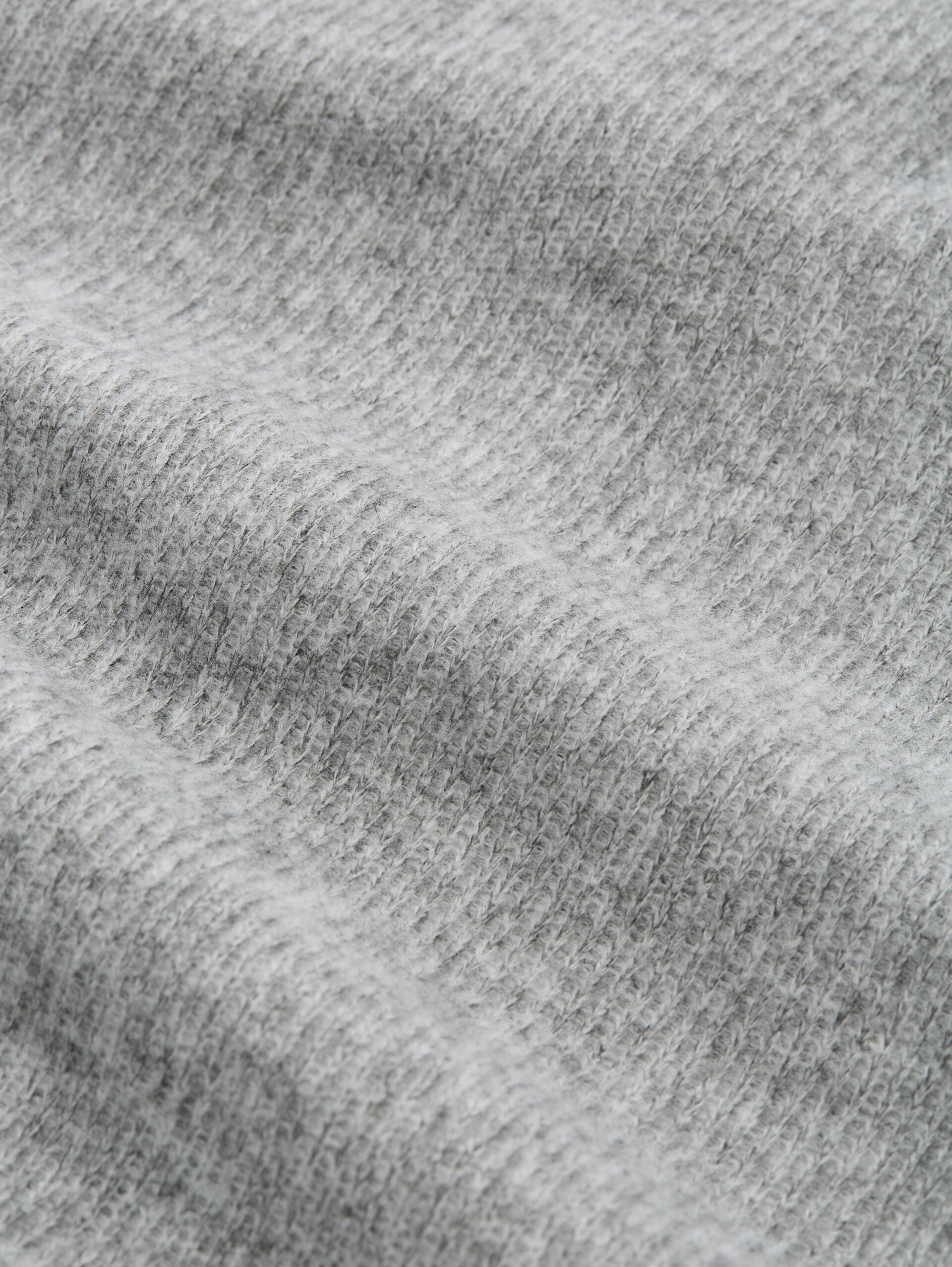 Cosy Sweatshirt mit Deko-Knopfleiste - soft grey melange - Material-Ansicht
