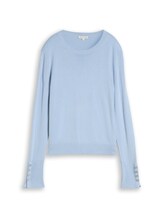 Selected, Knitted jumper with button detailing by Tom Tailor, blue