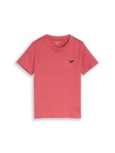 Geselecteerd, T-shirt met print van katoen door Tom Tailor, rood