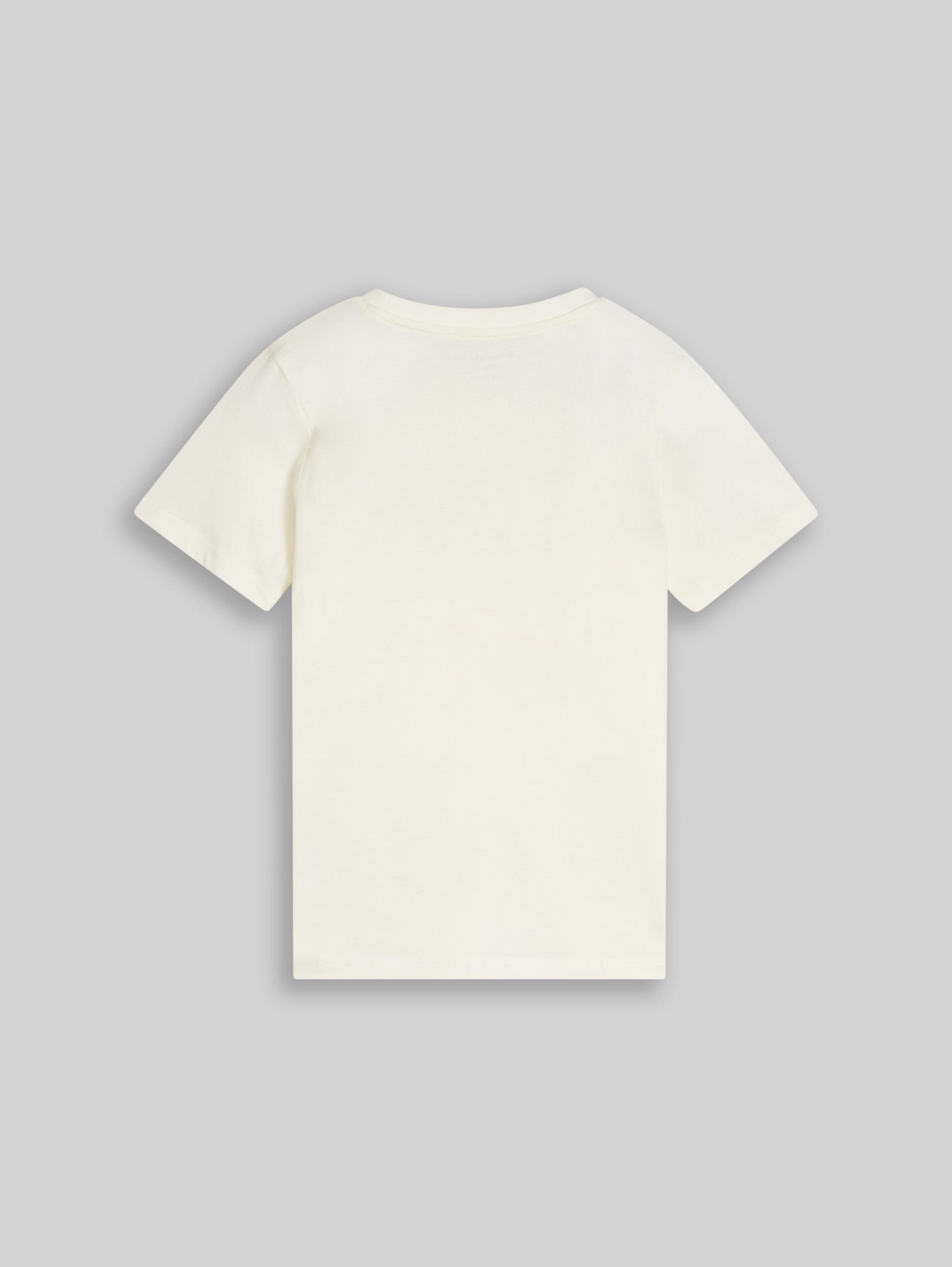 T-shirt met print van katoen - Wool White